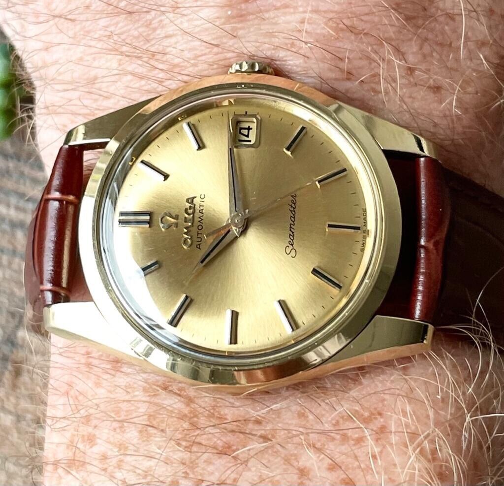 Omega seamaster best sale automatic gold